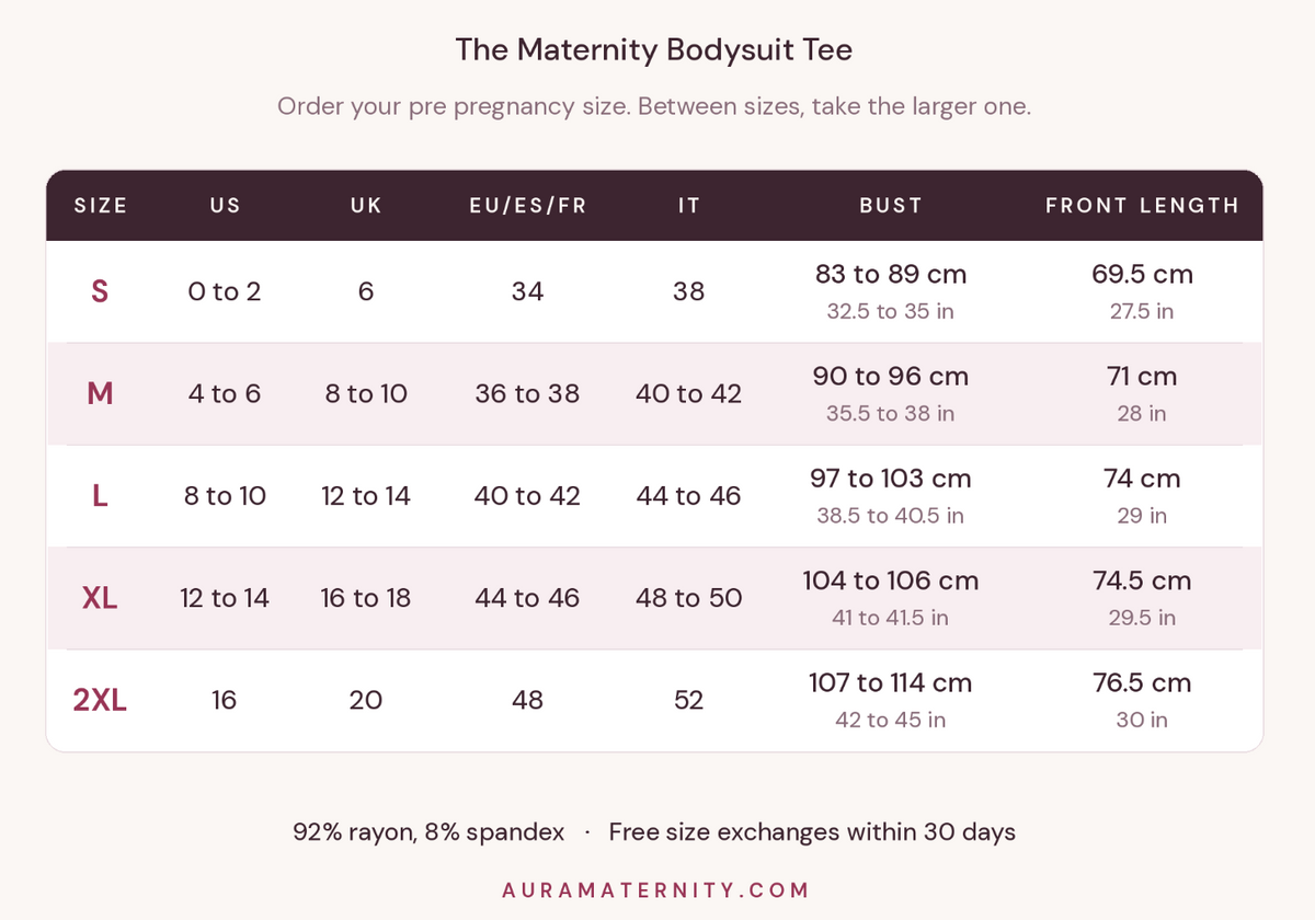 MIA BUMP™ Maternity Bodysuit Tee