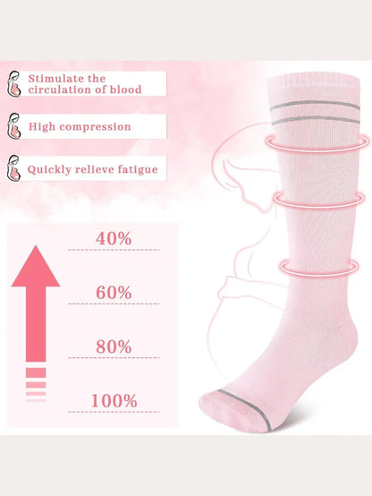 MIA BUMP™ Anti-Swell Maternity Relief Socks (3-Pack)