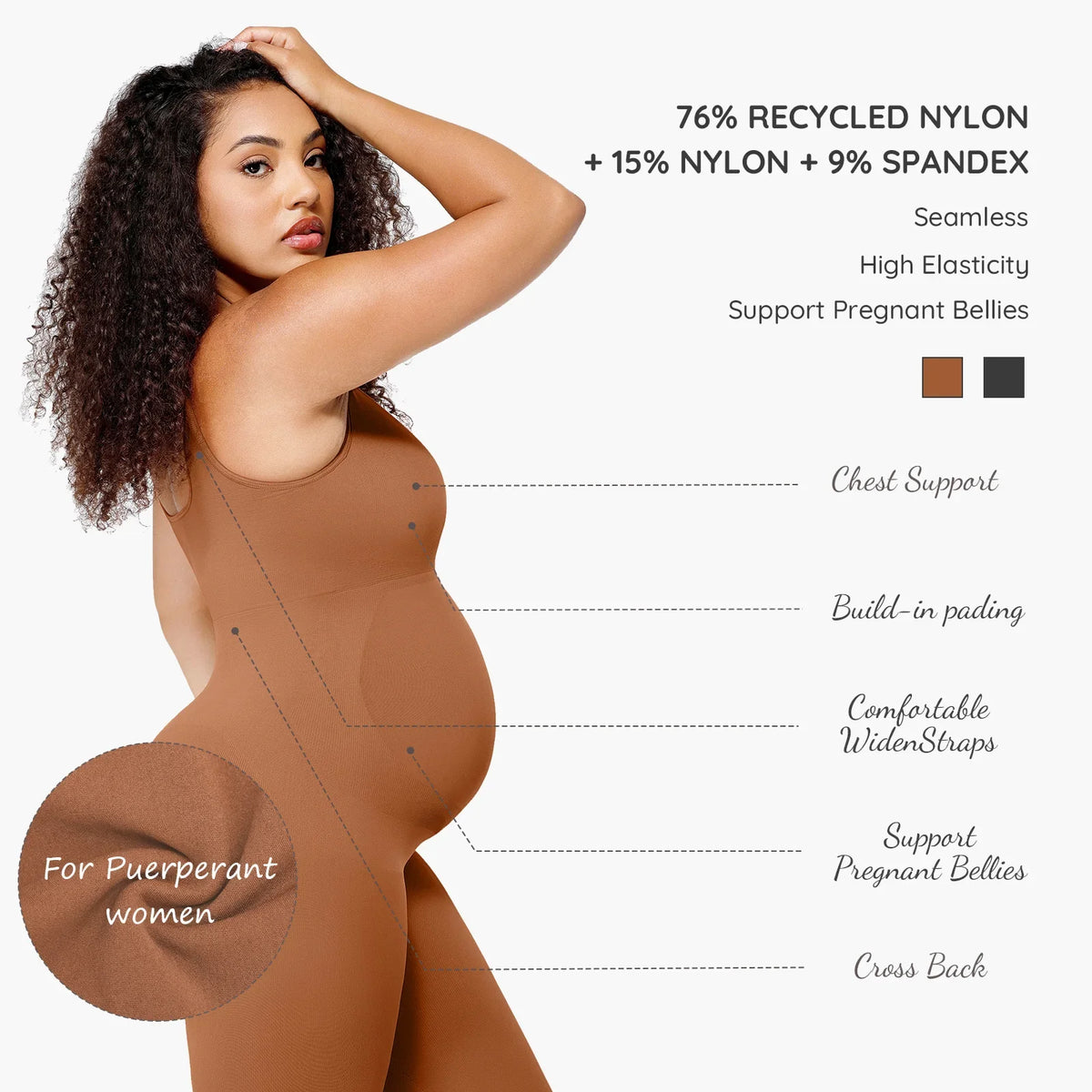 MIA BUMP™ Seamless Full-Body Support Jumpsuit