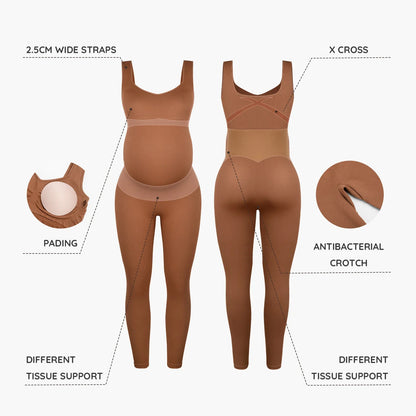 MIA BUMP™ Seamless Full-Body Support Jumpsuit