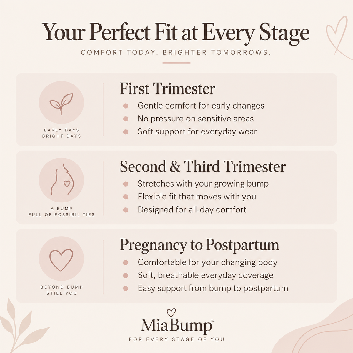 MiaBump™ Ultra-Soft Maternity Briefs