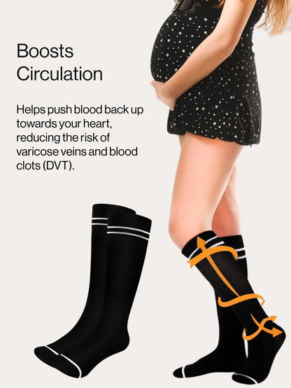 MIA BUMP™ Anti-Swell Maternity Relief Socks (3-Pack)